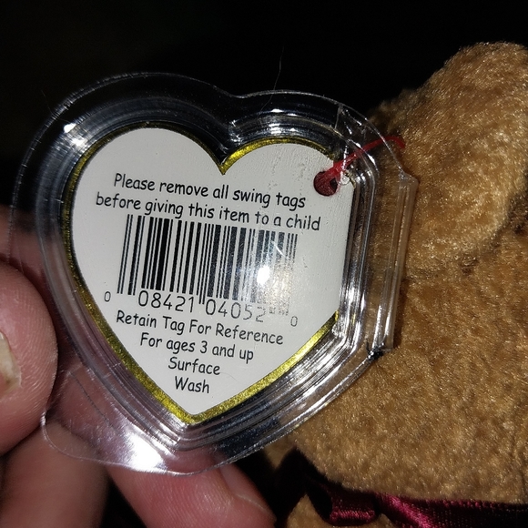 Beanie Baby - Curly The Bear WITH ERRORS - Picture 6 of 7